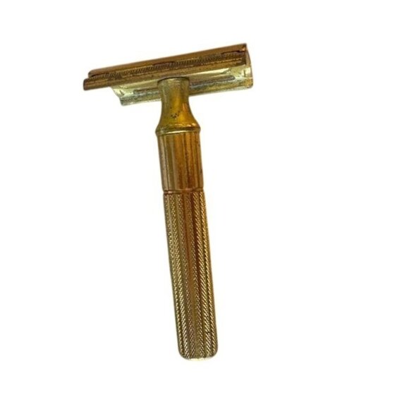 Vintage Gold-Plated Safety Razor In Velvet-Lined Case - Picture 6 of 8